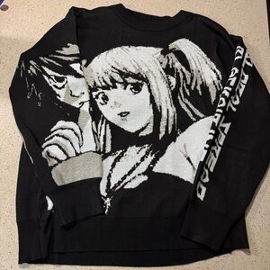 Black and White Graphic Sweater